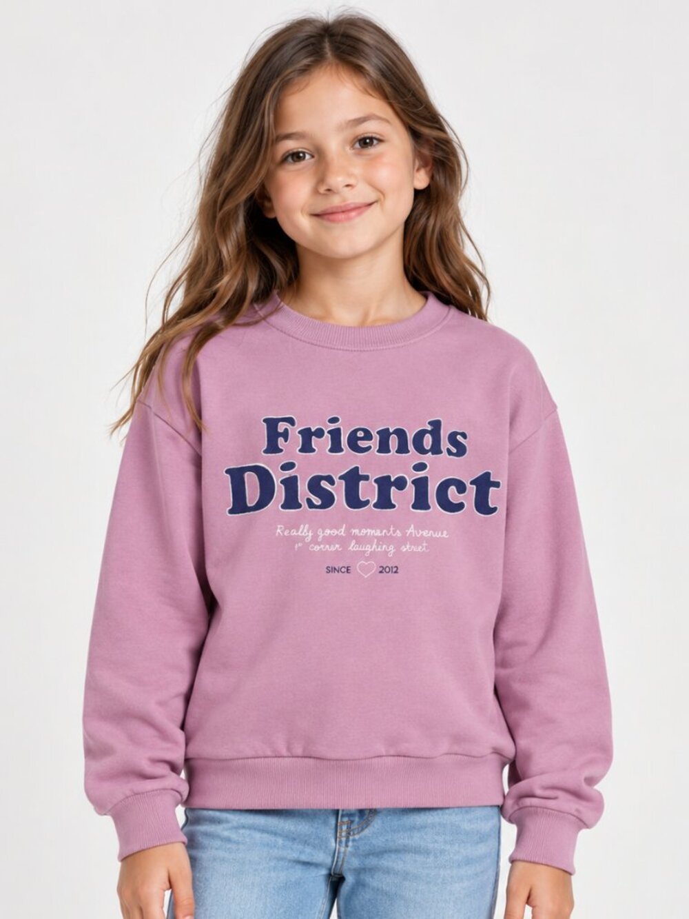 Lefties Girl's Lilac Friends District Graphic Sweatshirt Size 9-10